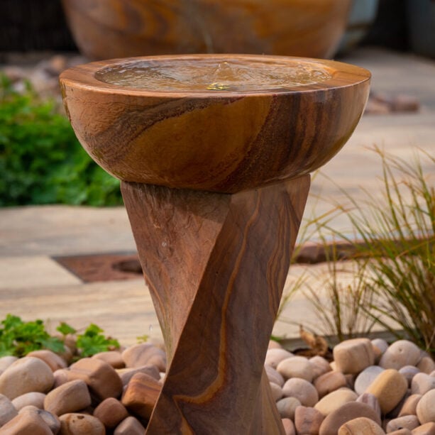 sandstone bird bath