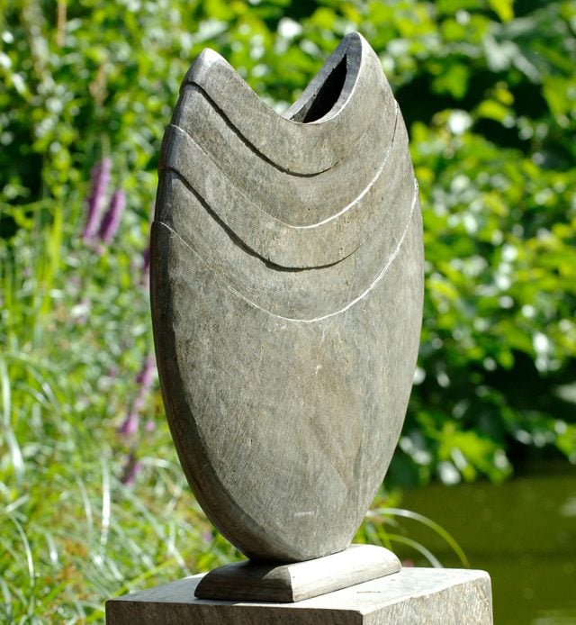 Ikra Slate Vase | Hand Carved Natural Slate Vases from Foras