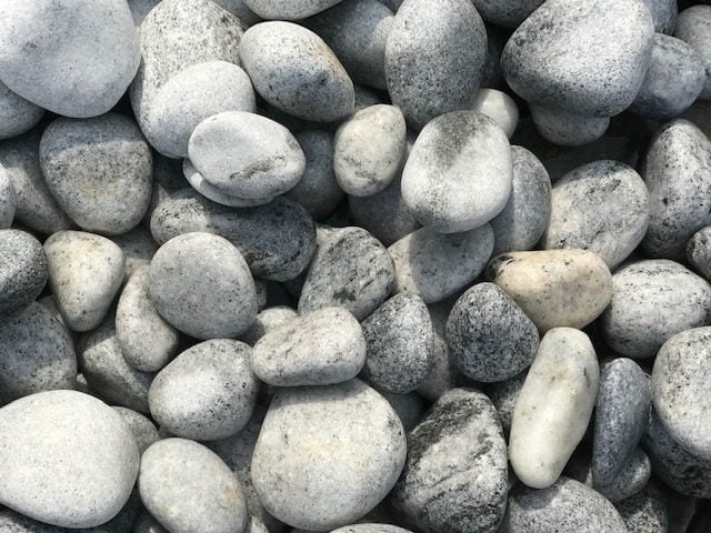 Buy Foras Grey Granite Decorative Pebbles 20kg Bags